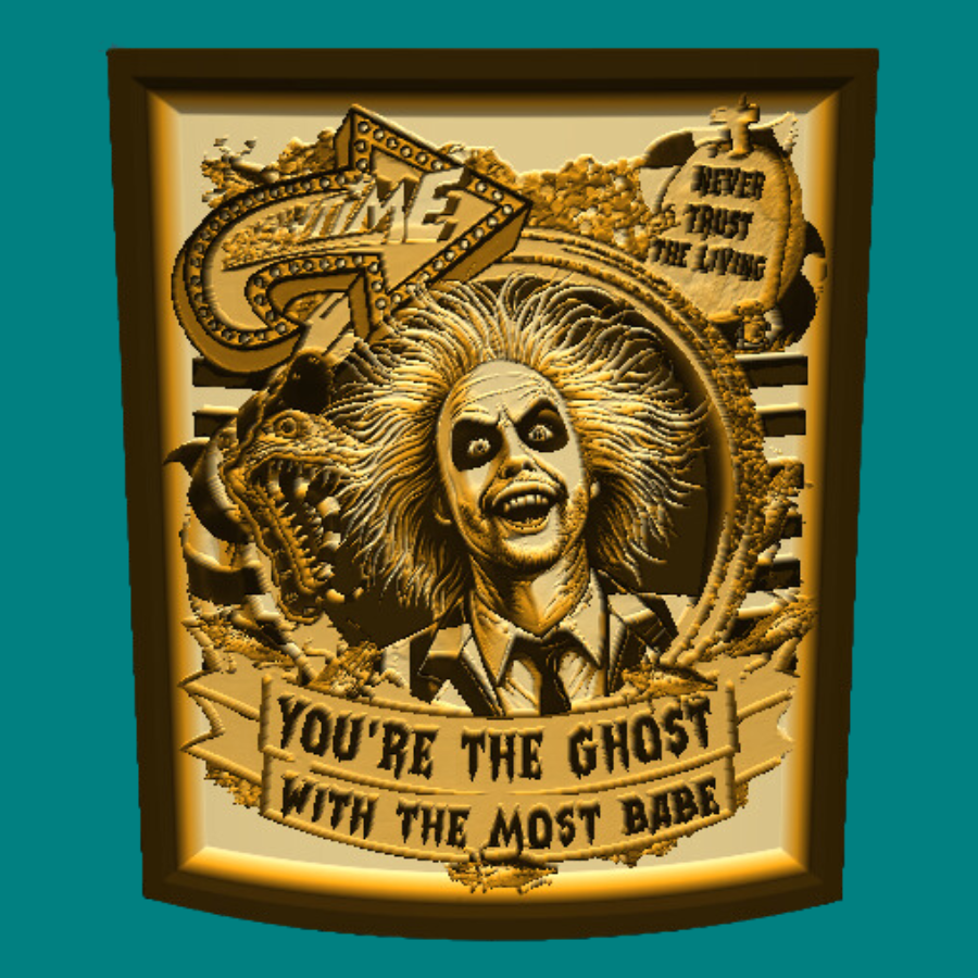 You're the Ghost with the most Babe" Beetle Juice Night Light (PLA)