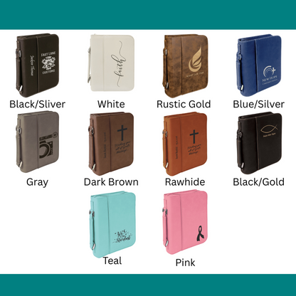 Large Bible Cover with Handle and Zipper